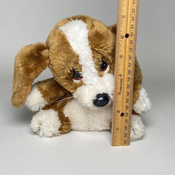 1981 Applause Sad Puppy Dog Plush Stuffed Animal Floppy Ears Bassett Hound - Picture 9 of 9